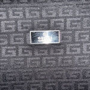 Gucci Charcoal Monogram Clutch